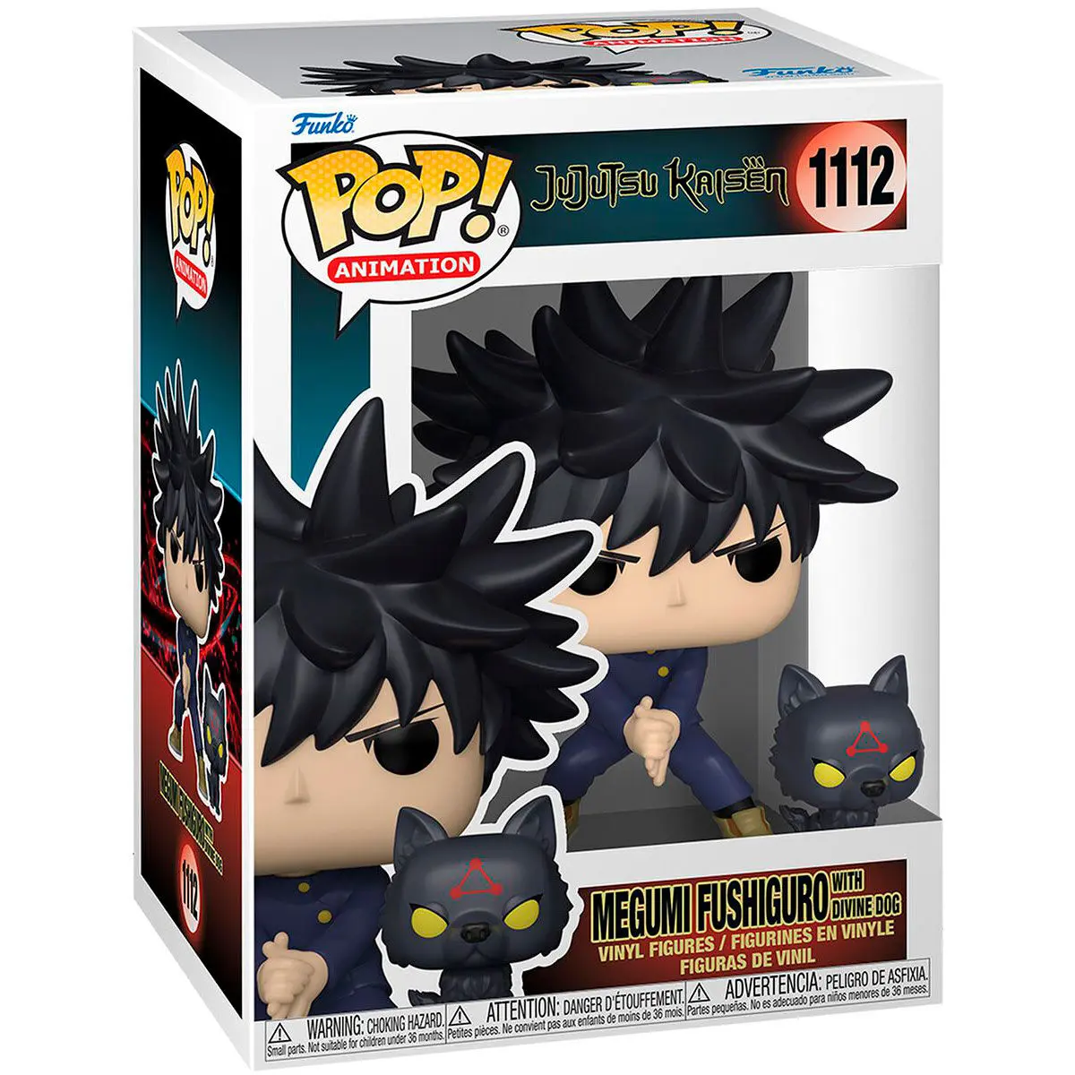 Jujutsu Kaisen POP & Buddy! Animation Vinyl Figura Megumi s Psima 9 cm fotografija proizvoda