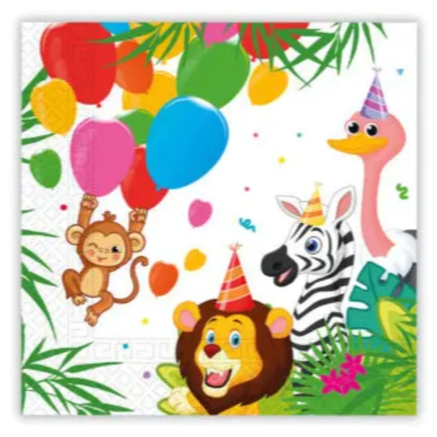 Jungle baloni, Jungle salvete 20 komada 33x33 cm FSC fotografija proizvoda