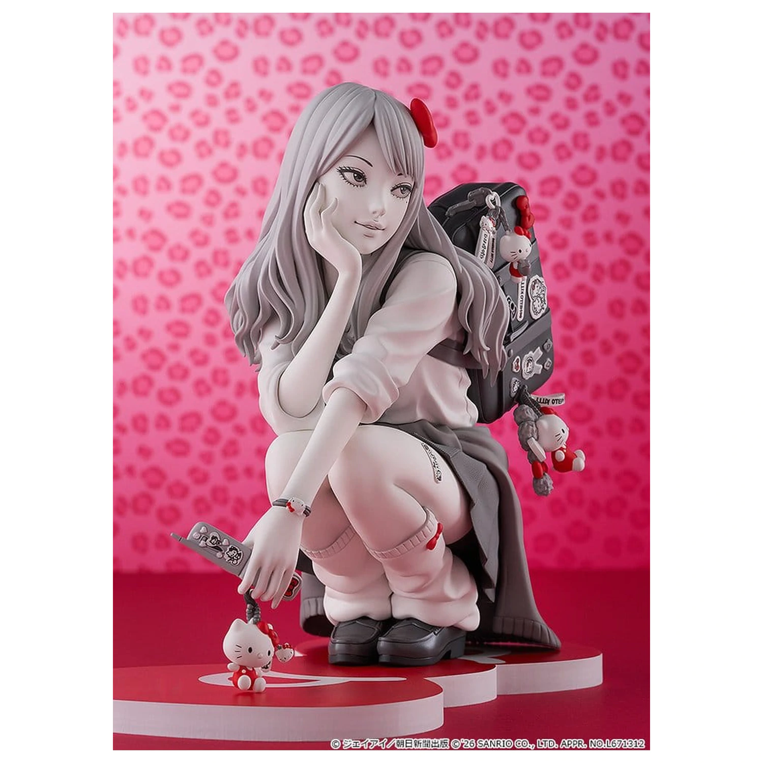 Junji Ito PVC figura Gyaru Tomie x Hello Kitty 14 cm fotografija proizvoda