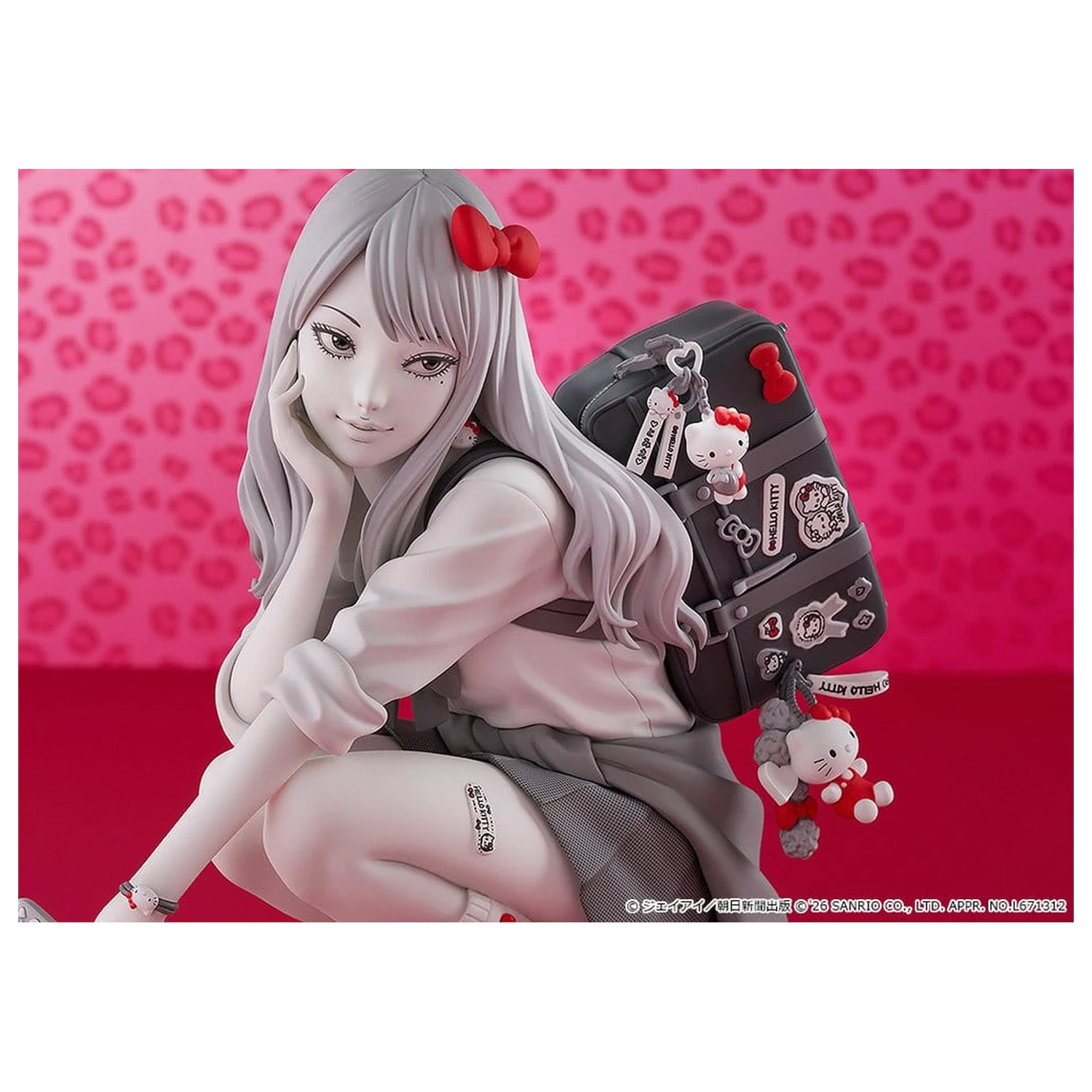 Junji Ito PVC figura Gyaru Tomie x Hello Kitty 14 cm fotografija proizvoda