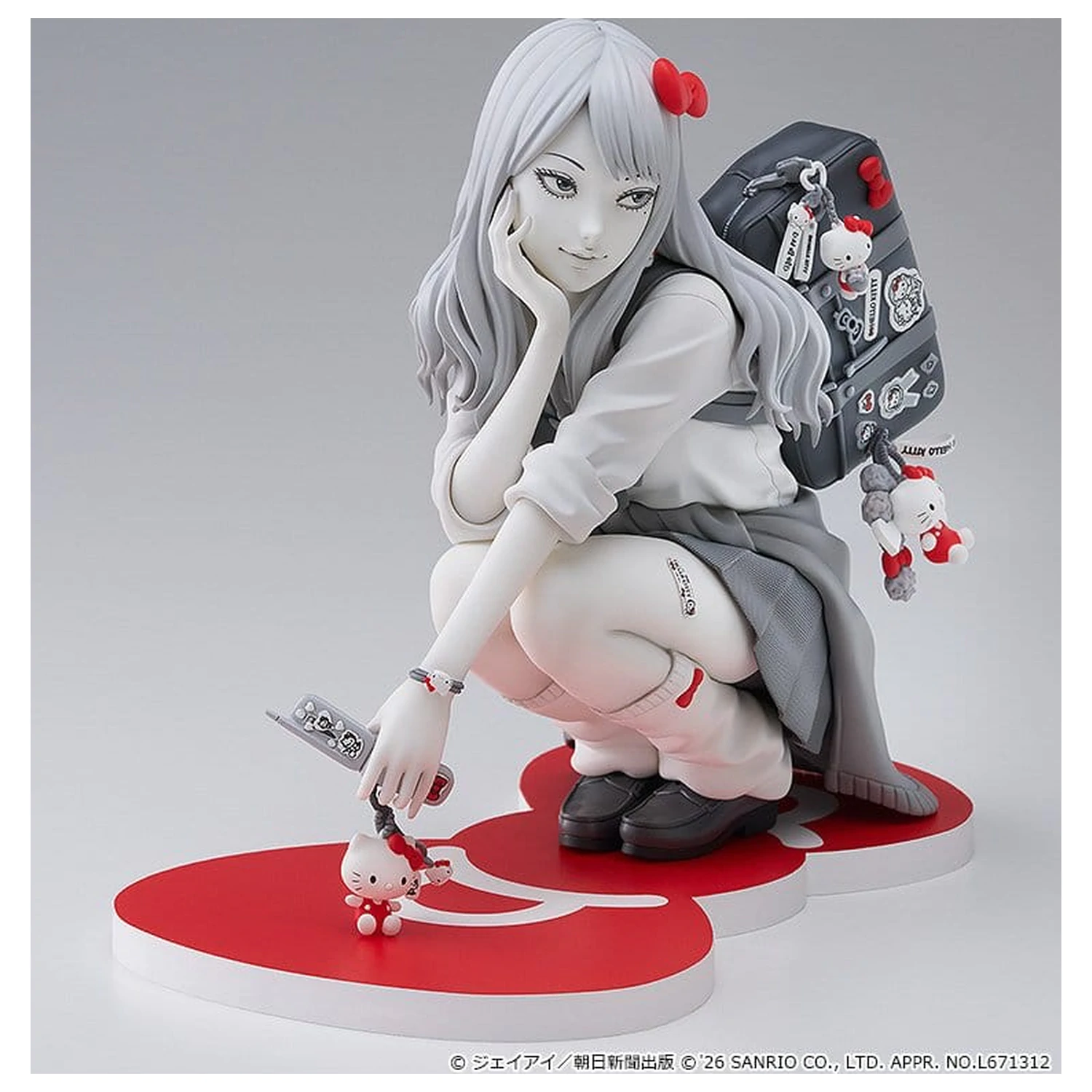 Junji Ito PVC figura Gyaru Tomie x Hello Kitty 14 cm fotografija proizvoda