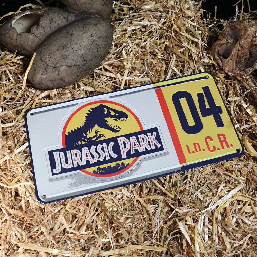 Jurassic Park Replika 1/1 Dennis Nedry Registarska pločica fotografija proizvoda