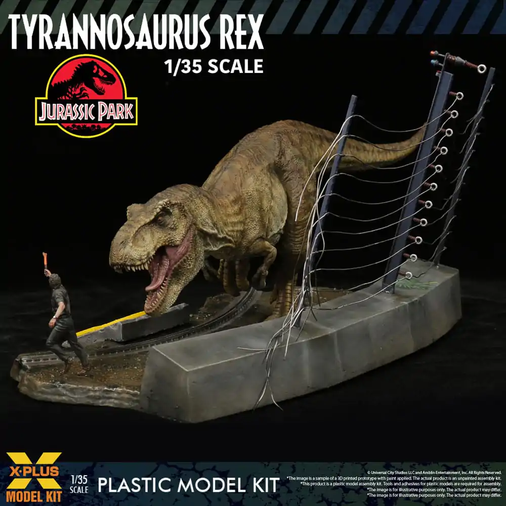 Jurassic Park Plastični model 1/35 Tyrannosaurus Rex 42 cm fotografija proizvoda