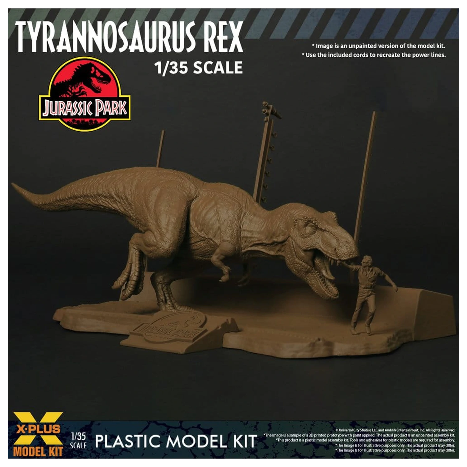 Jurassic Park Plastični Model Set 1/35 Tyrannosaurus Rex 42 cm fotografija proizvoda