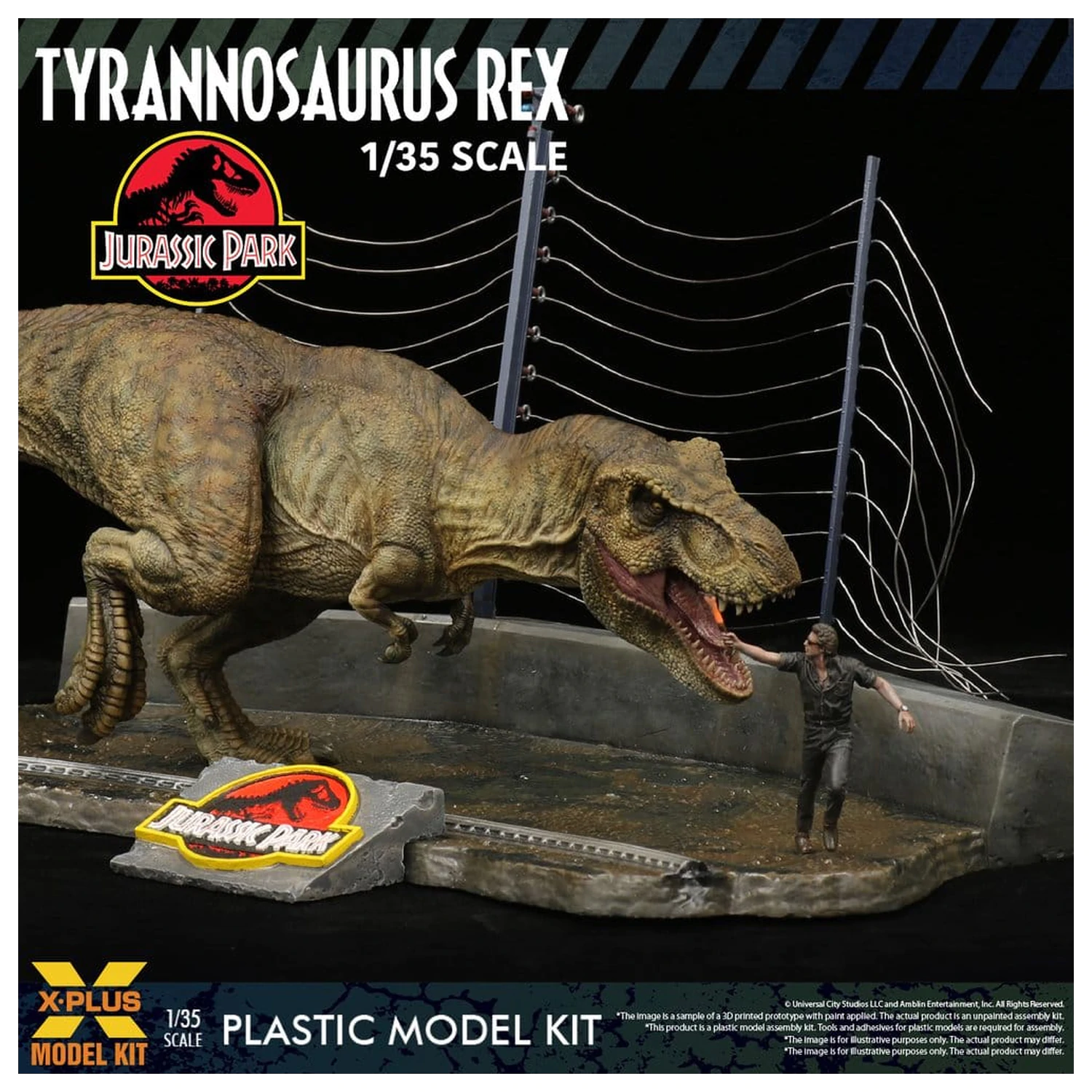 Jurassic Park Plastični Model Set 1/35 Tyrannosaurus Rex 42 cm fotografija proizvoda