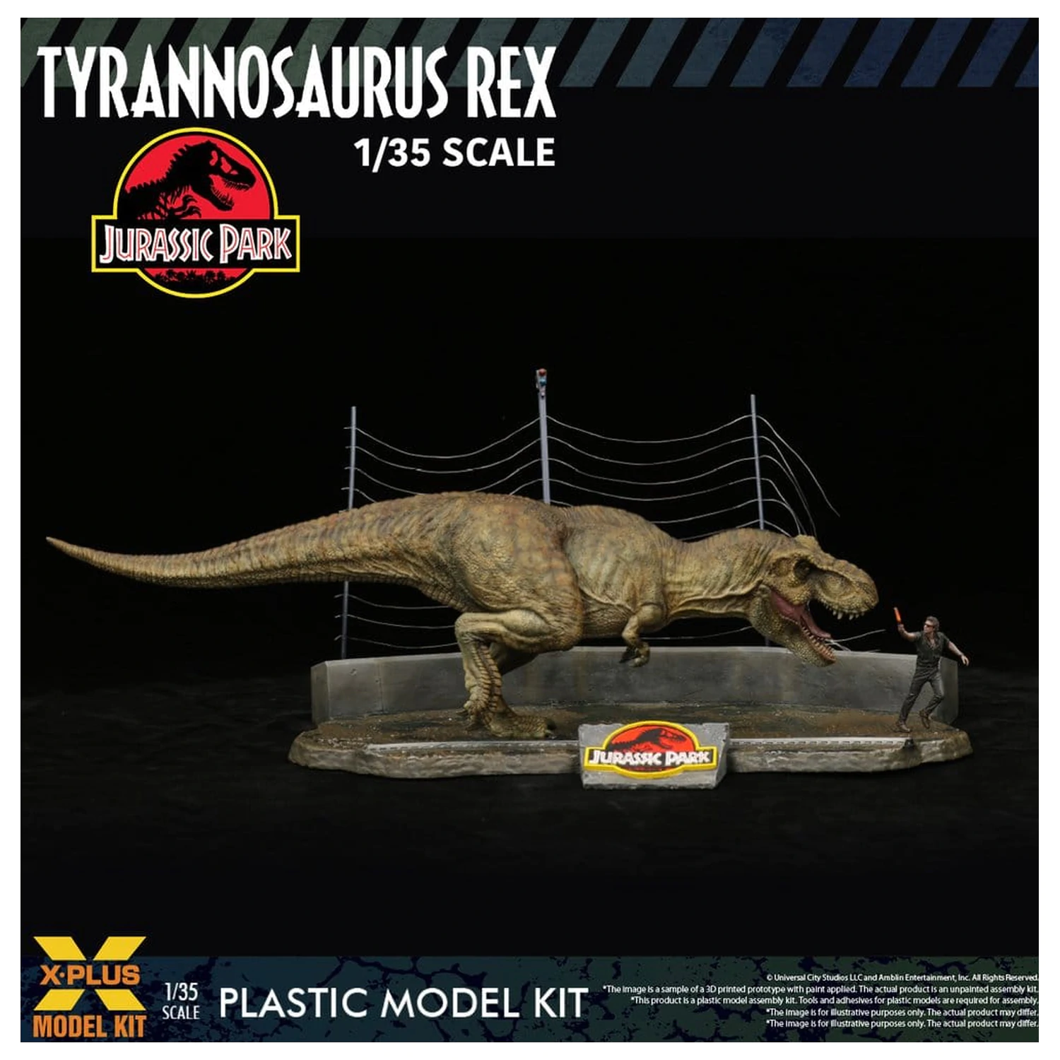 Jurassic Park Plastični Model Set 1/35 Tyrannosaurus Rex 42 cm fotografija proizvoda