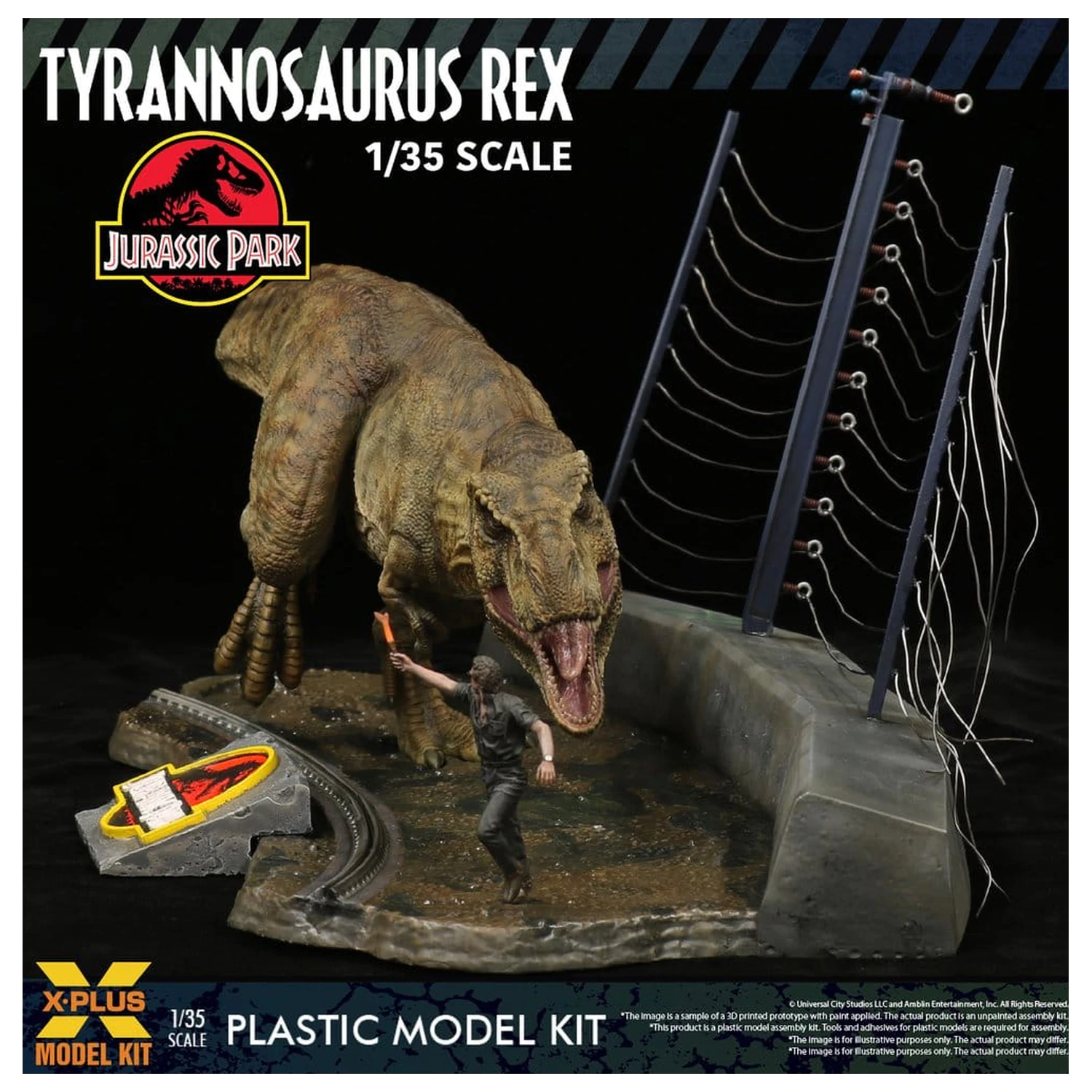 Jurassic Park Plastični Model Set 1/35 Tyrannosaurus Rex 42 cm fotografija proizvoda