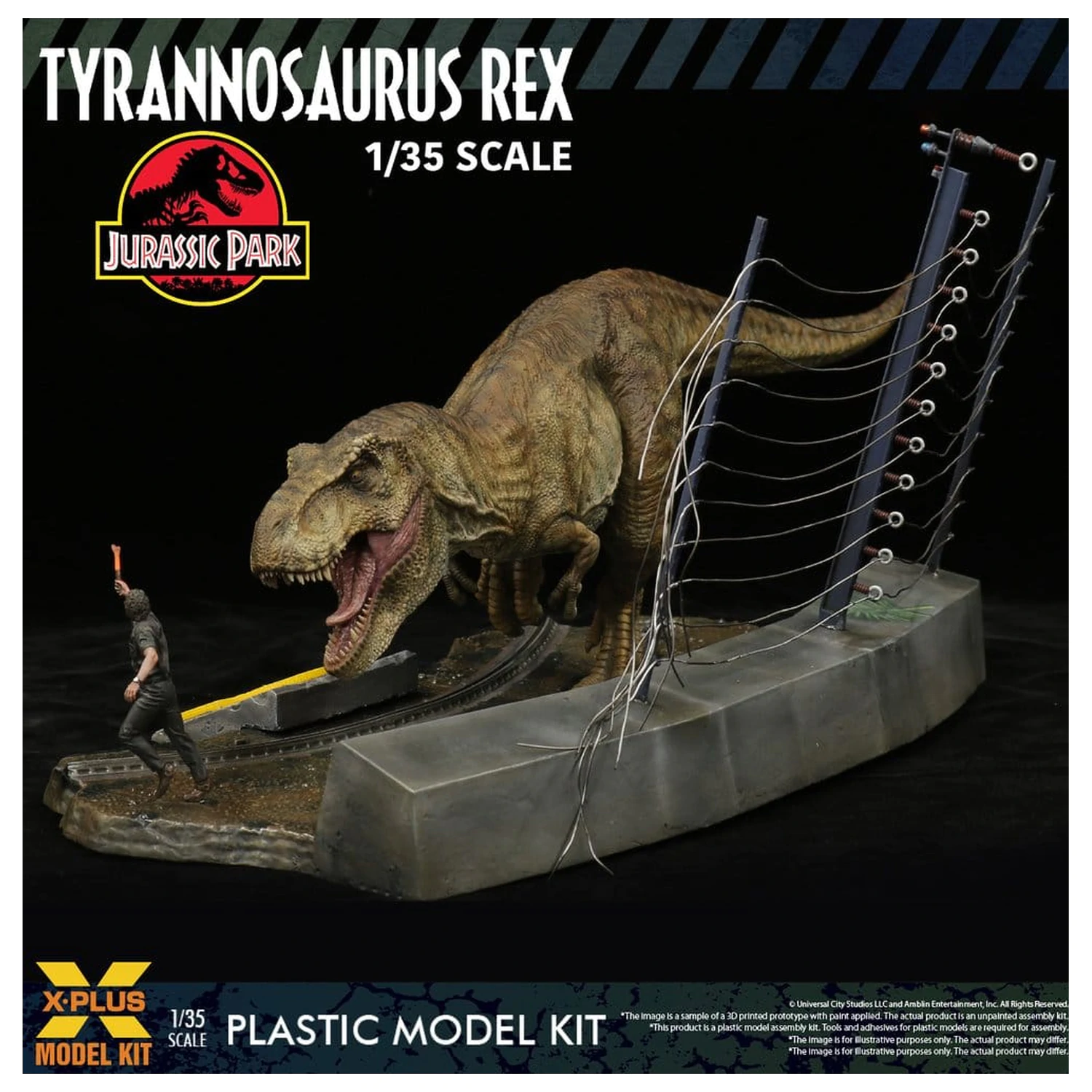 Jurassic Park Plastični Model Set 1/35 Tyrannosaurus Rex 42 cm fotografija proizvoda