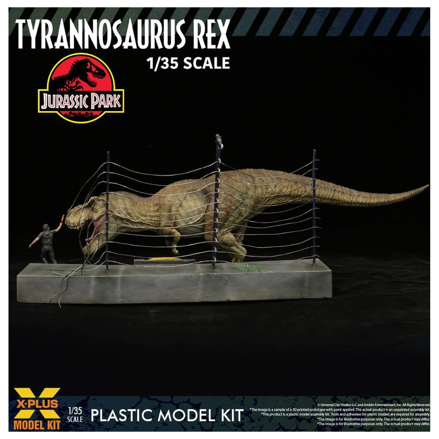 Jurassic Park Plastični Model Set 1/35 Tyrannosaurus Rex 42 cm fotografija proizvoda