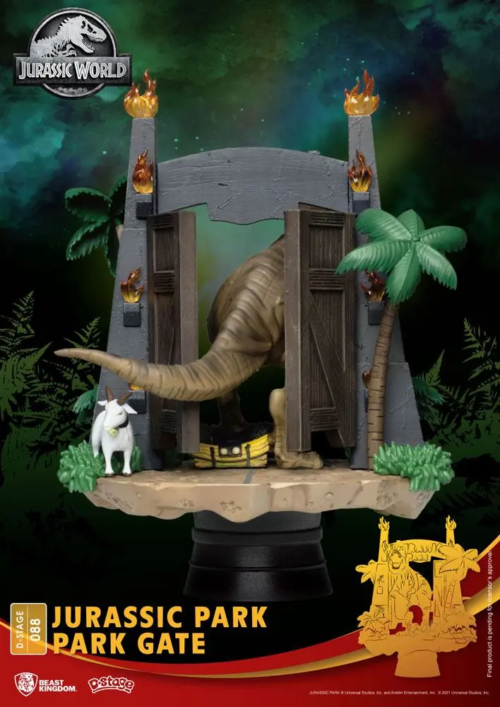 Jurassic Park D-Stage PVC Diorama Park Gate 15 cm fotografija proizvoda