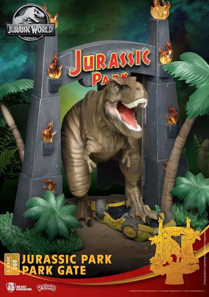 Jurassic Park D-Stage PVC Diorama Park Gate 15 cm fotografija proizvoda