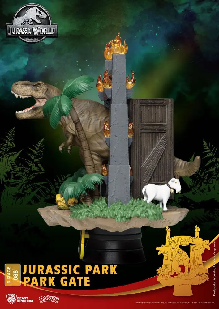 Jurassic Park D-Stage PVC Diorama Park Gate 15 cm fotografija proizvoda