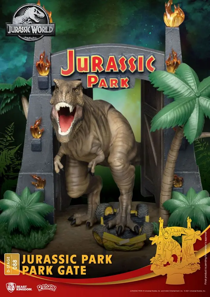 Jurassic Park D-Stage PVC Diorama Park Gate 15 cm fotografija proizvoda