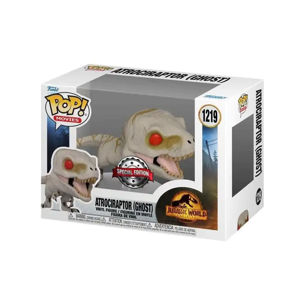 Jurassic Park Funko POP! Movies Vinilna Figura Atrociraptor (Ghost) Exclusive 9 cm fotografija proizvoda