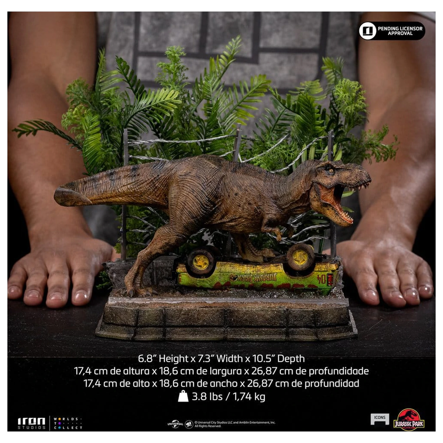 Jurassic Park Icons Kip T-Rex Breakout Set A 17 cm fotografija proizvoda