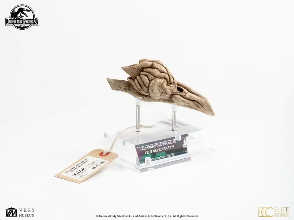 Jurassic Park III Prop Replika 1/1 Velociraptor rezonantna komora 18 cm fotografija proizvoda