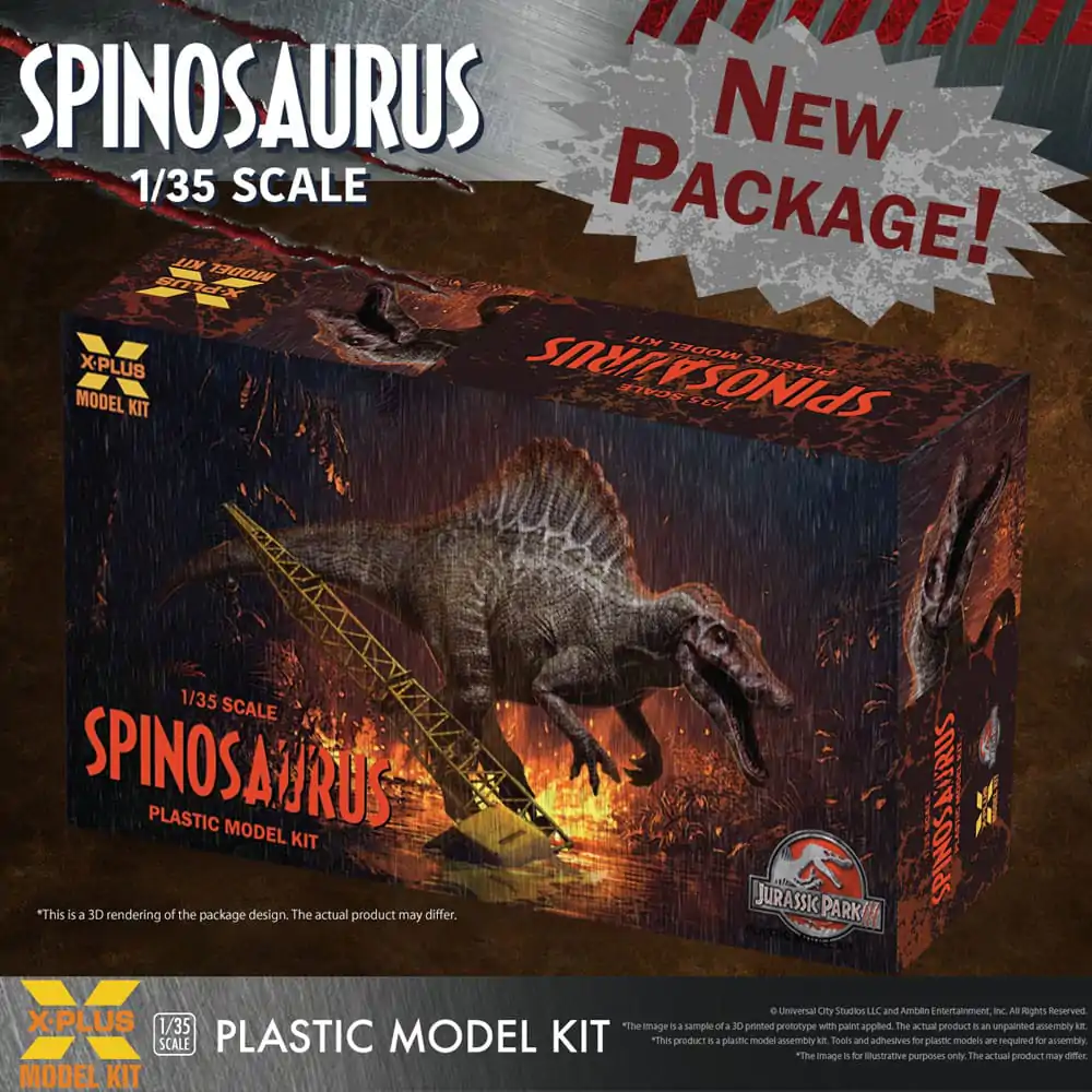 Jurassic Park III Plastični Model Kit 1/35 Spinosaurus 41 cm fotografija proizvoda