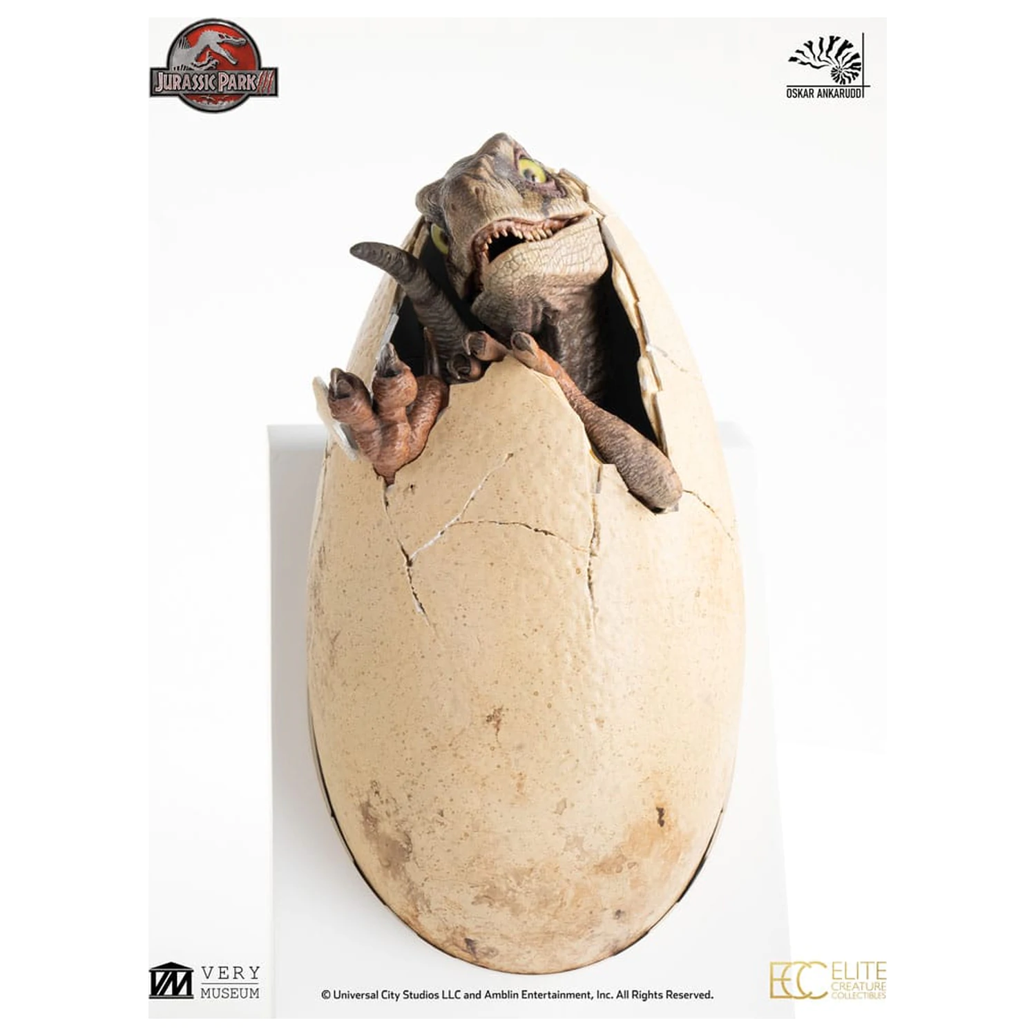 Jurassic Park III ECC Elite Creature Line kip White Queen Hatching Egg 13 cm fotografija proizvoda