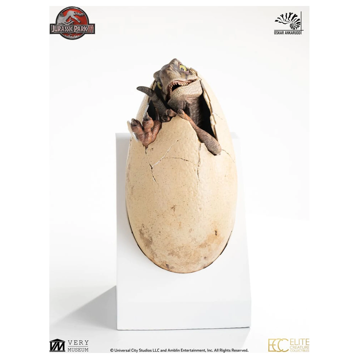 Jurassic Park III ECC Elite Creature Line kip White Queen Hatching Egg 13 cm fotografija proizvoda