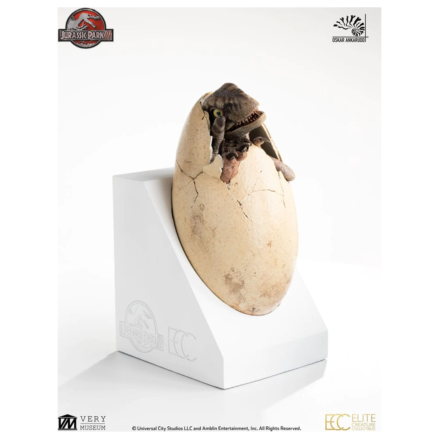 Jurassic Park III ECC Elite Creature Line kip White Queen Hatching Egg 13 cm fotografija proizvoda