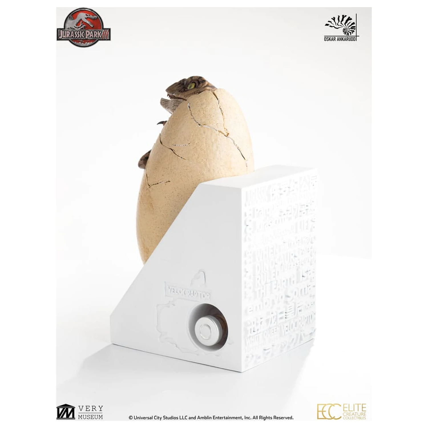 Jurassic Park III ECC Elite Creature Line kip White Queen Hatching Egg 13 cm fotografija proizvoda