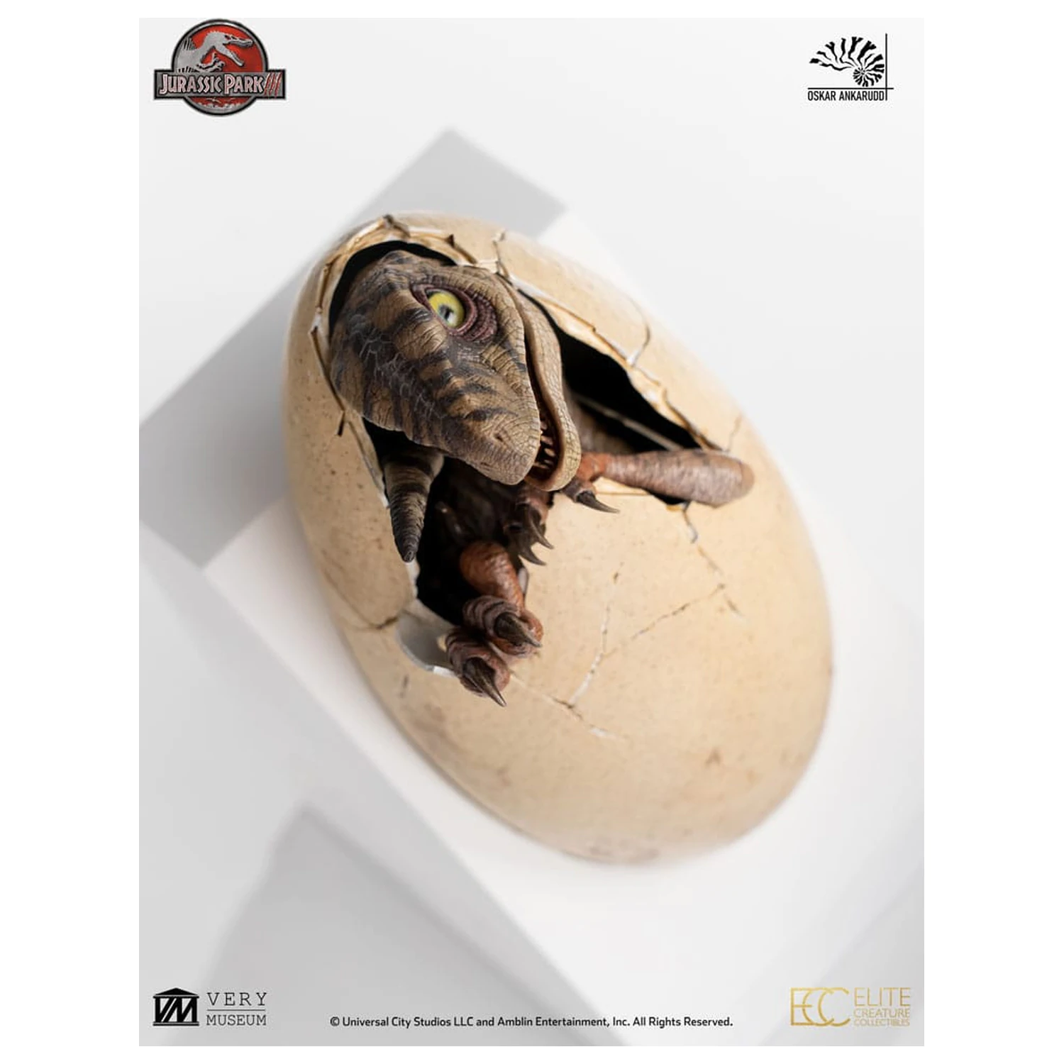 Jurassic Park III ECC Elite Creature Line kip White Queen Hatching Egg 13 cm fotografija proizvoda