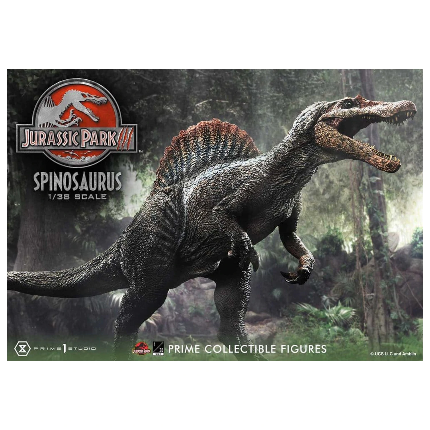 Jurassic Park III (Film) Prime Collectible Figures kip 1/38 Spinosaurus 24 cm fotografija proizvoda