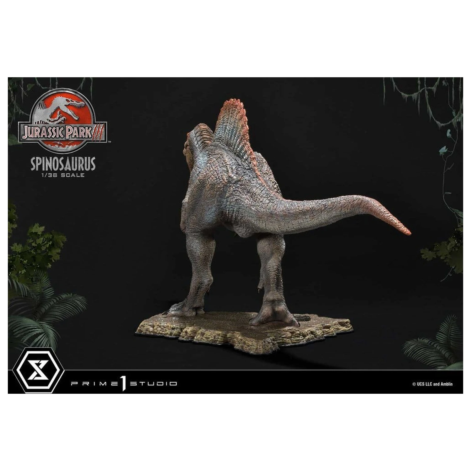 Jurassic Park III (Film) Prime Collectible Figures kip 1/38 Spinosaurus 24 cm fotografija proizvoda