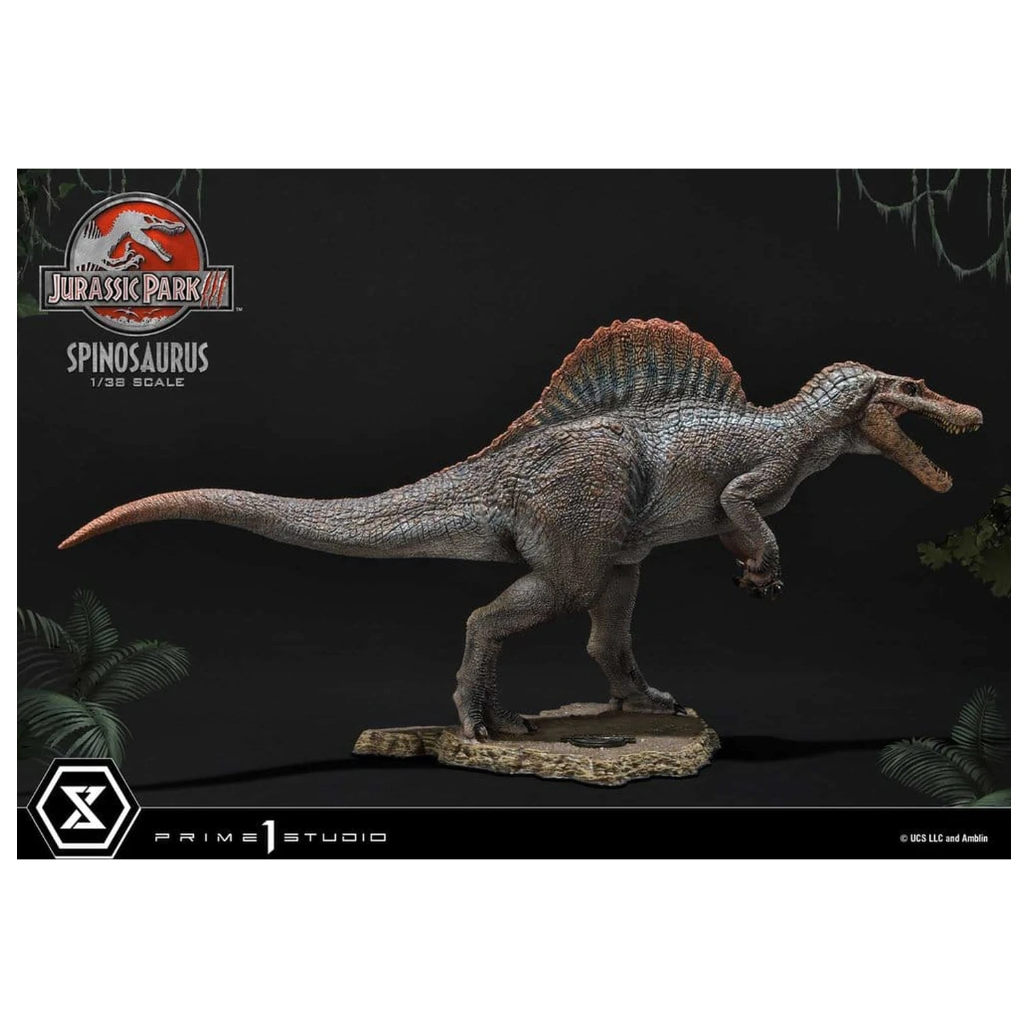 Jurassic Park III (Film) Prime Collectible Figures kip 1/38 Spinosaurus 24 cm fotografija proizvoda