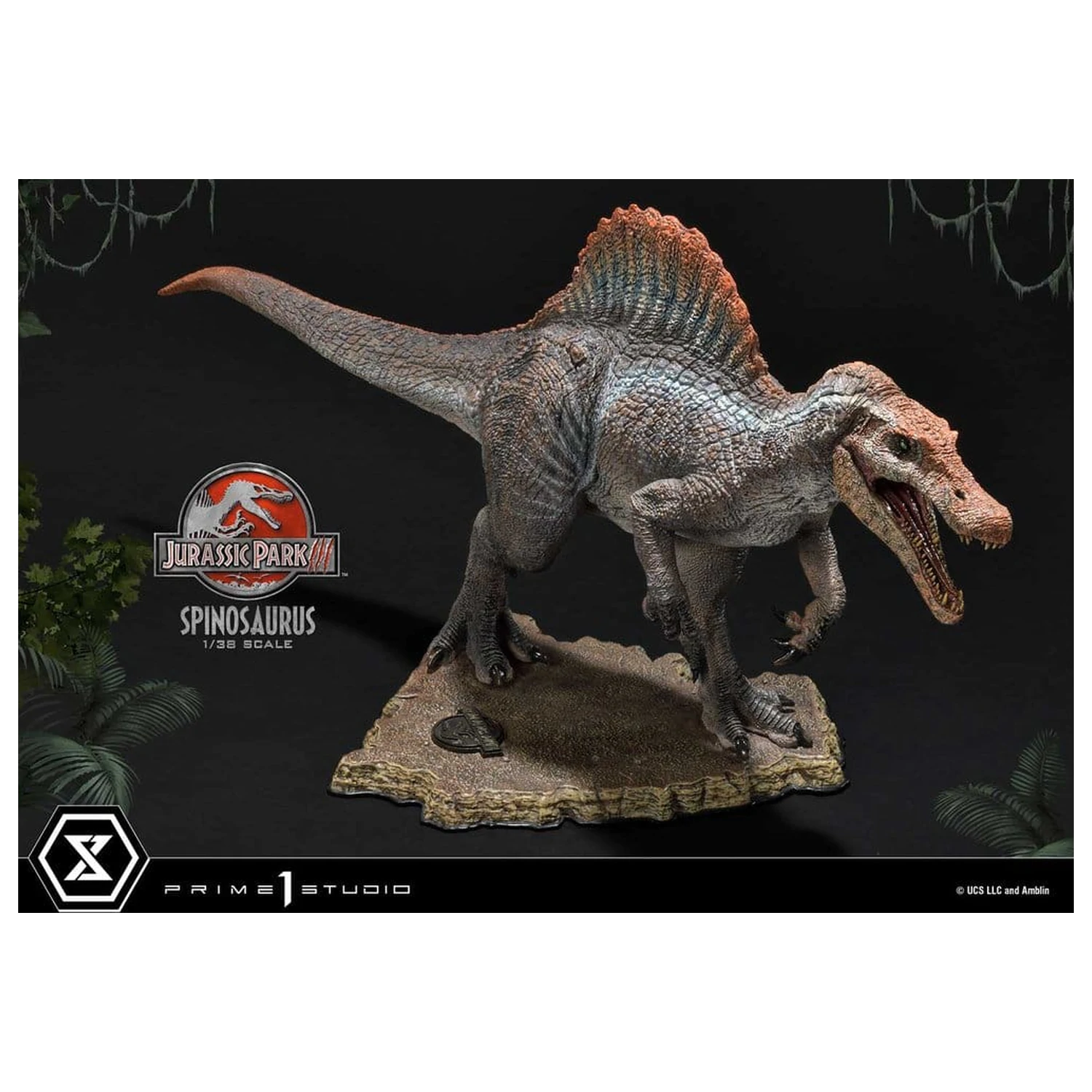 Jurassic Park III (Film) Prime Collectible Figures kip 1/38 Spinosaurus 24 cm fotografija proizvoda
