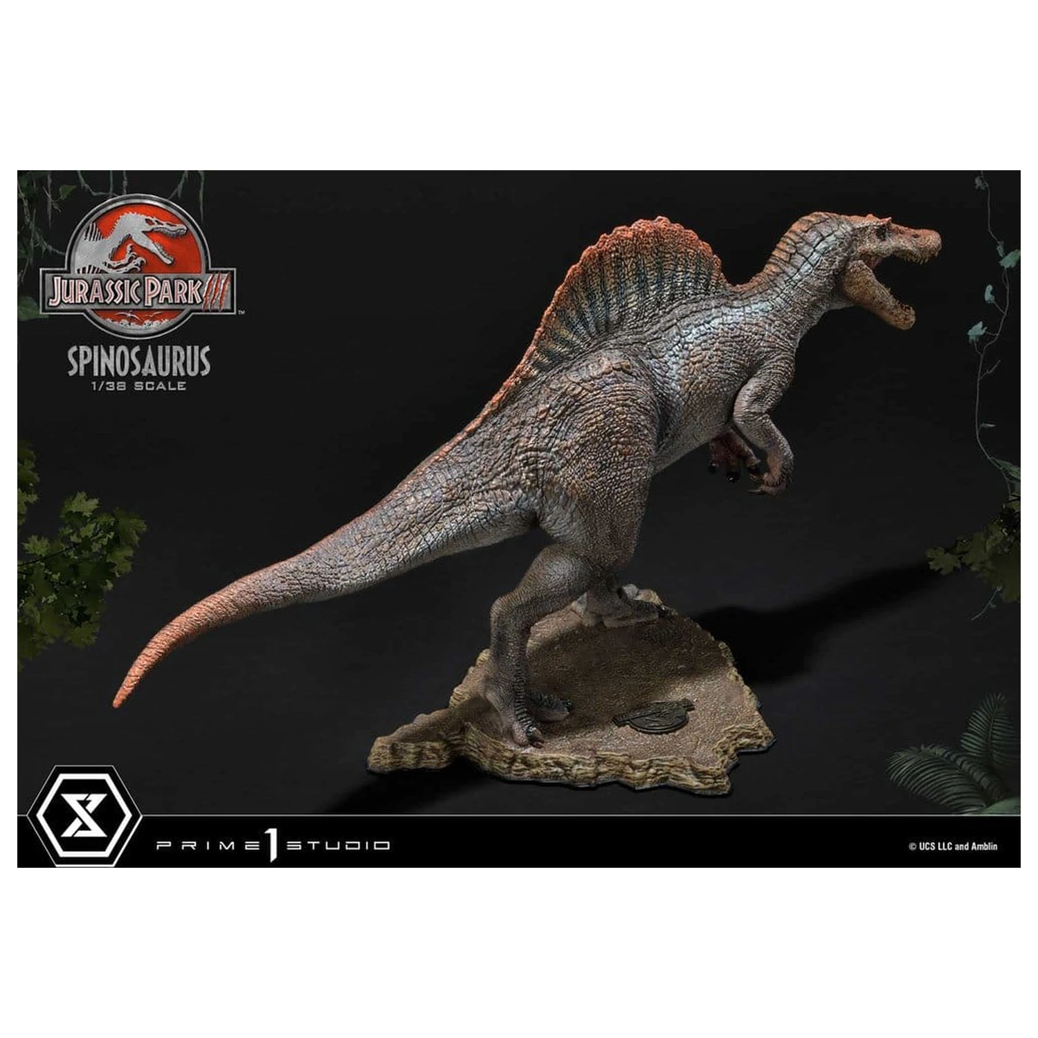 Jurassic Park III (Film) Prime Collectible Figures kip 1/38 Spinosaurus 24 cm fotografija proizvoda