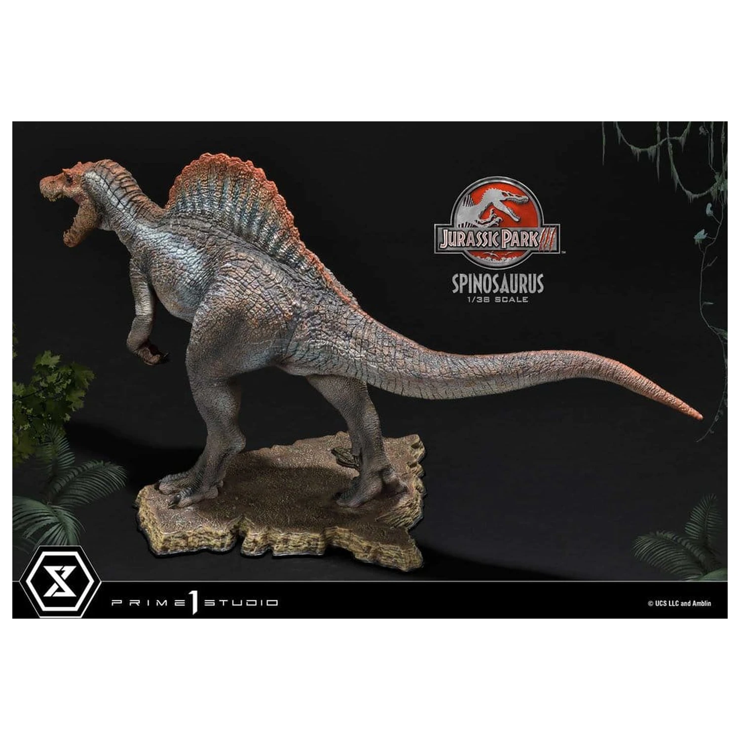 Jurassic Park III (Film) Prime Collectible Figures kip 1/38 Spinosaurus 24 cm fotografija proizvoda