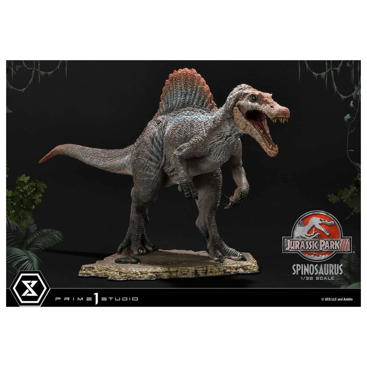 Jurassic Park III (Film) Prime Collectible Figures kip 1/38 Spinosaurus 24 cm fotografija proizvoda