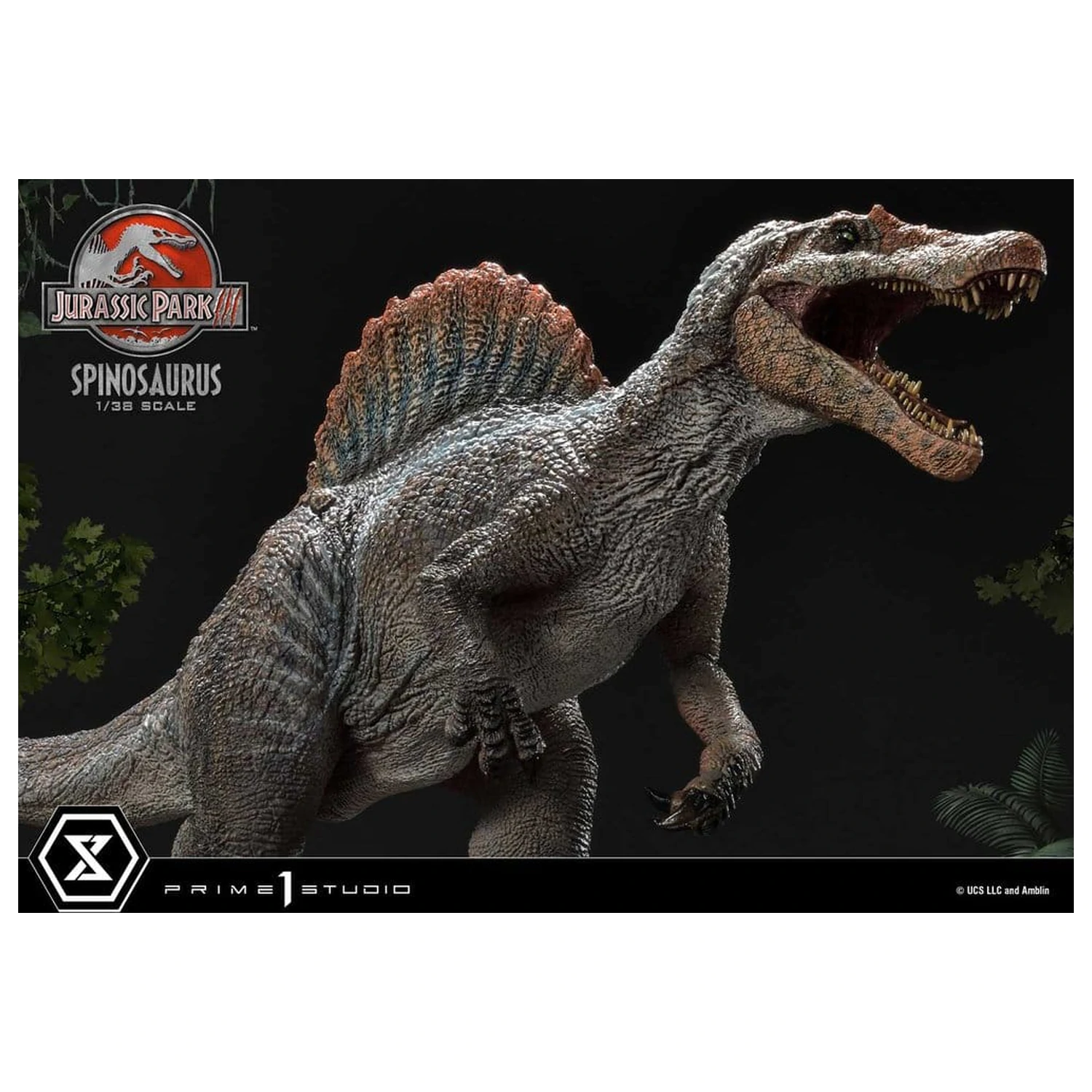 Jurassic Park III (Film) Prime Collectible Figures kip 1/38 Spinosaurus 24 cm fotografija proizvoda