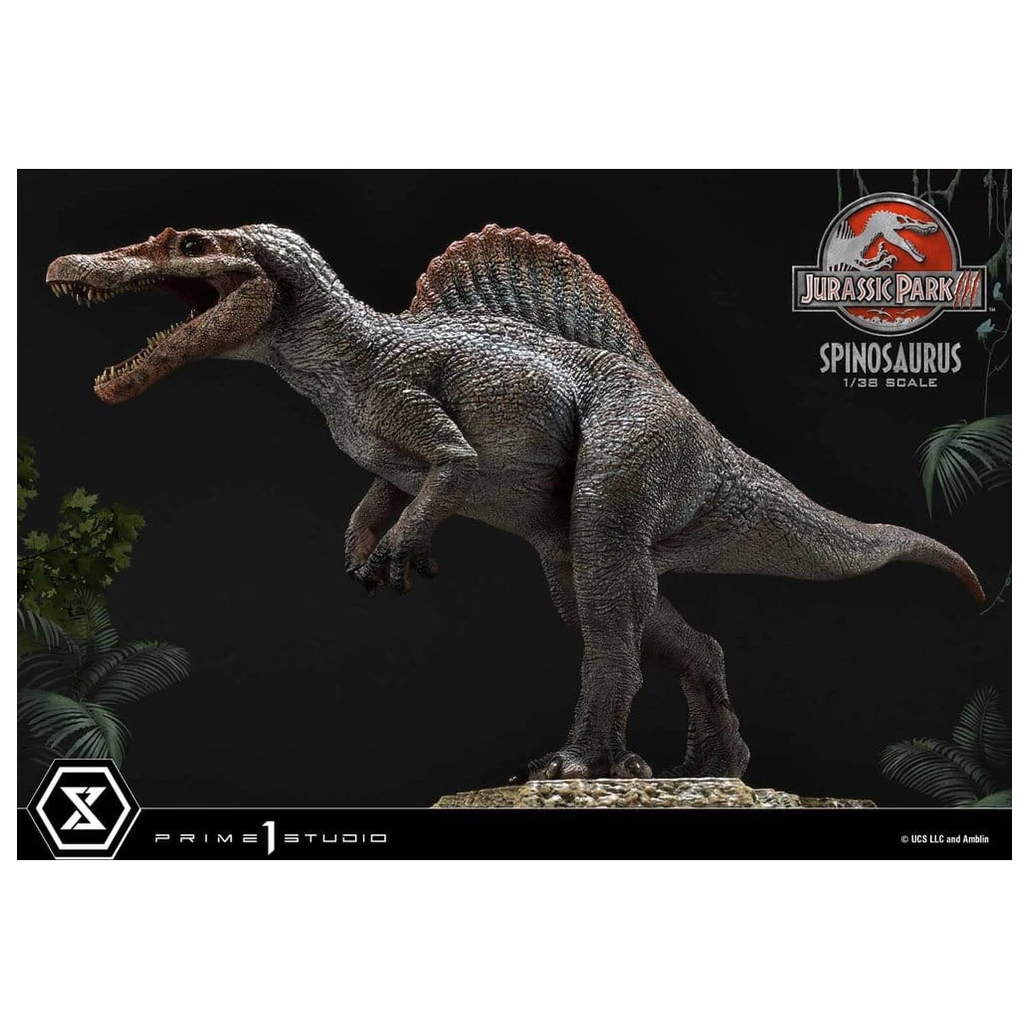 Jurassic Park III (Film) Prime Collectible Figures kip 1/38 Spinosaurus 24 cm fotografija proizvoda