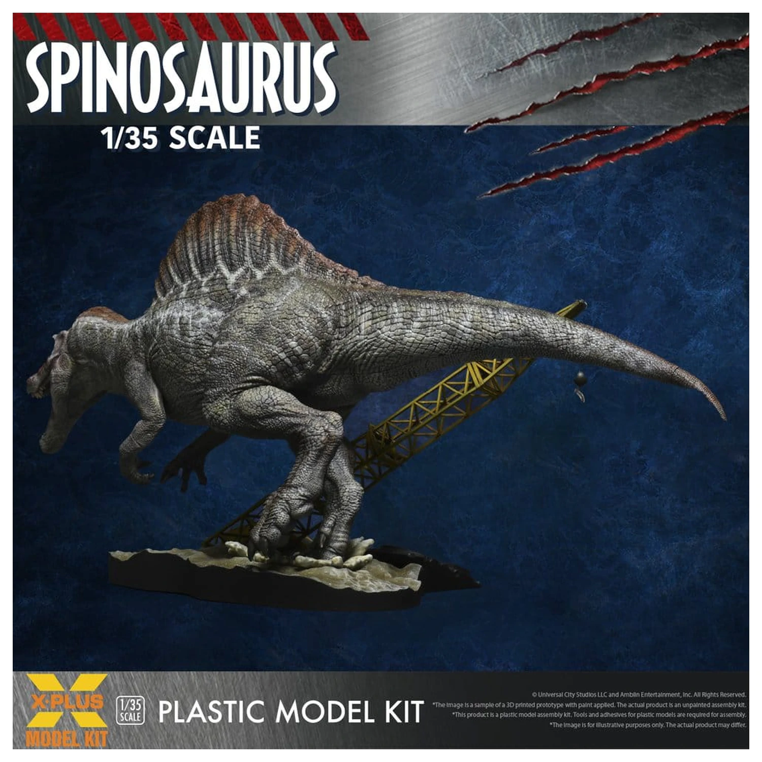 Jurassic Park III Plastični model kit 1/35 Spinosaurus 19 cm (Reprodukcija) fotografija proizvoda