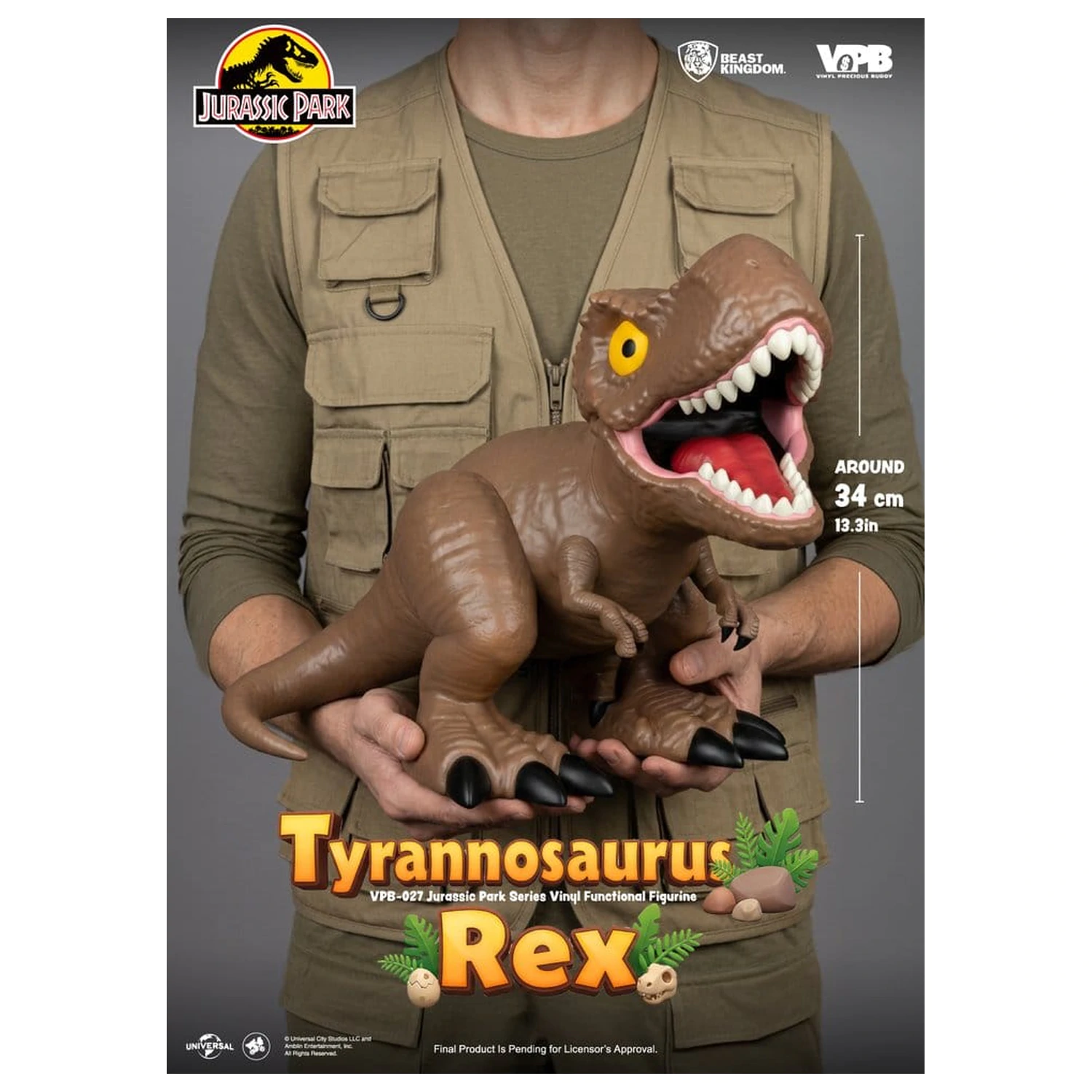 Jurassic Park vinilna kasica Large Series Tyrannosaurus Rex 34 cm fotografija proizvoda