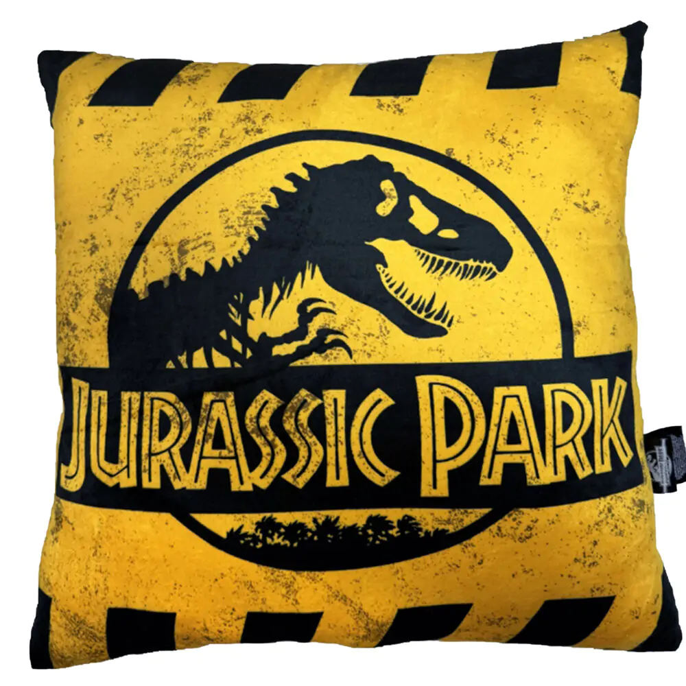 Jurassic Park Jastuk Upozorenje Žuti Logo 40 x 40 cm fotografija proizvoda