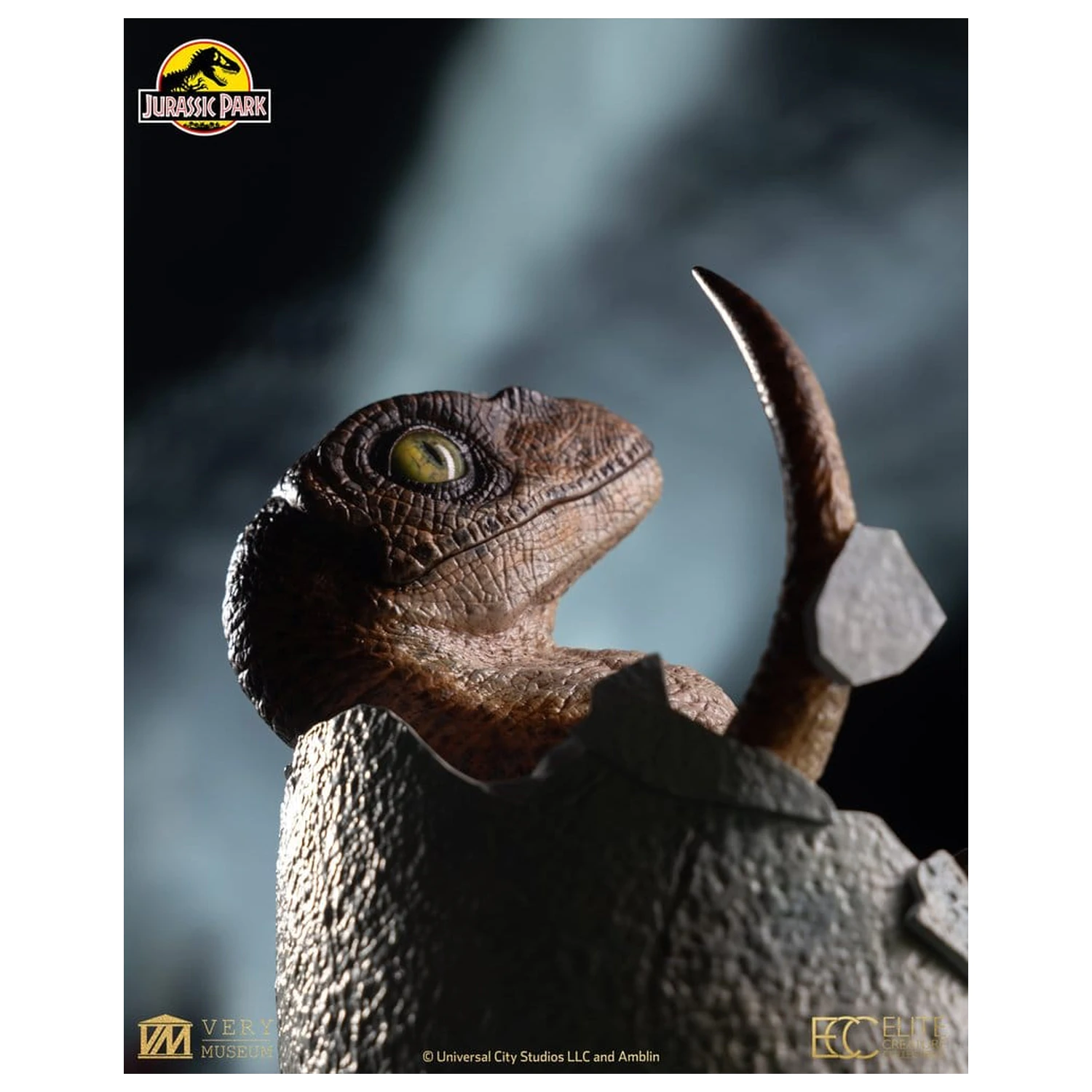Jurassic Park Replika bista Velociraptor Jaje u izlijeganju 24 cm fotografija proizvoda