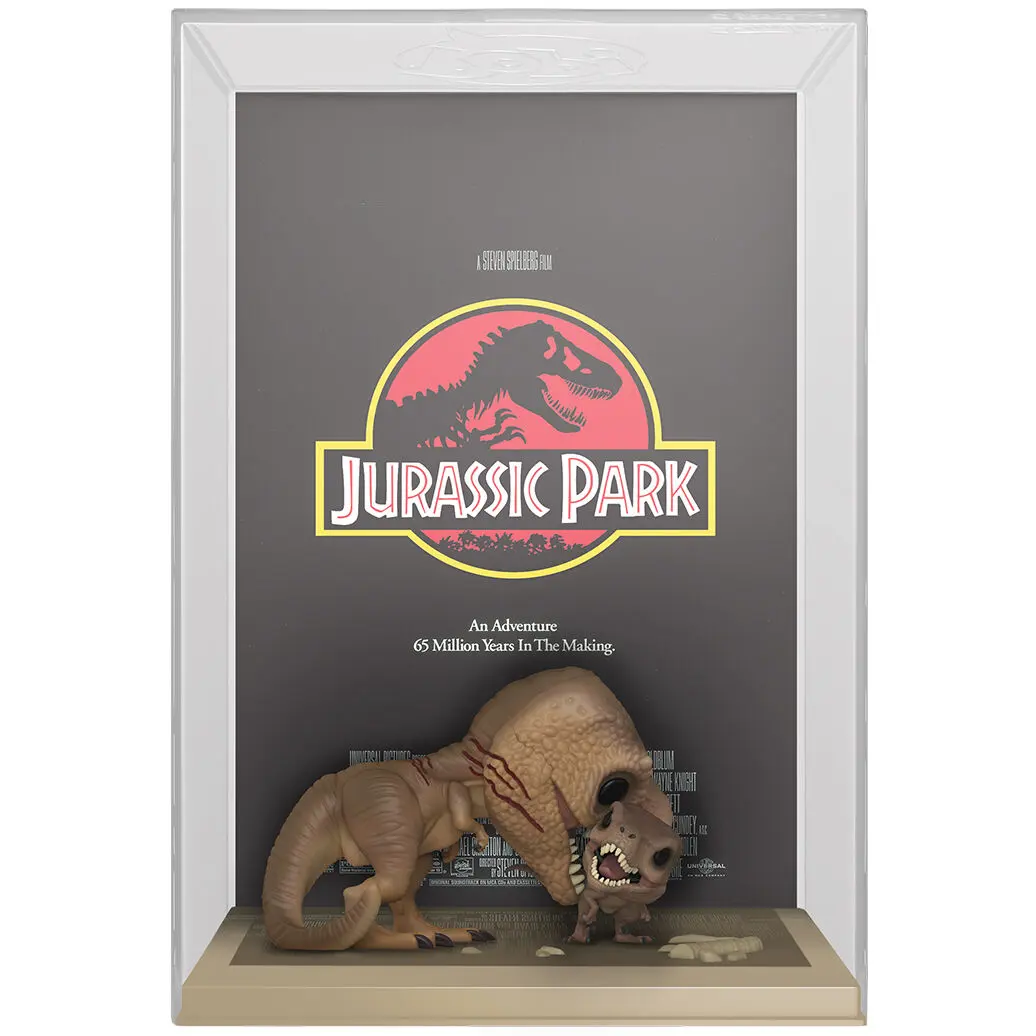 Jurassic Park POP! Filmski poster & Figura Tyrannosaurus Rex & Velociraptor 9 cm fotografija proizvoda