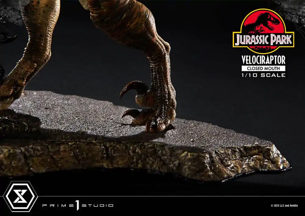 Jurassic Park Prime Collectibles kipić 1/10 Velociraptor zatvorenih usta 19 cm fotografija proizvoda