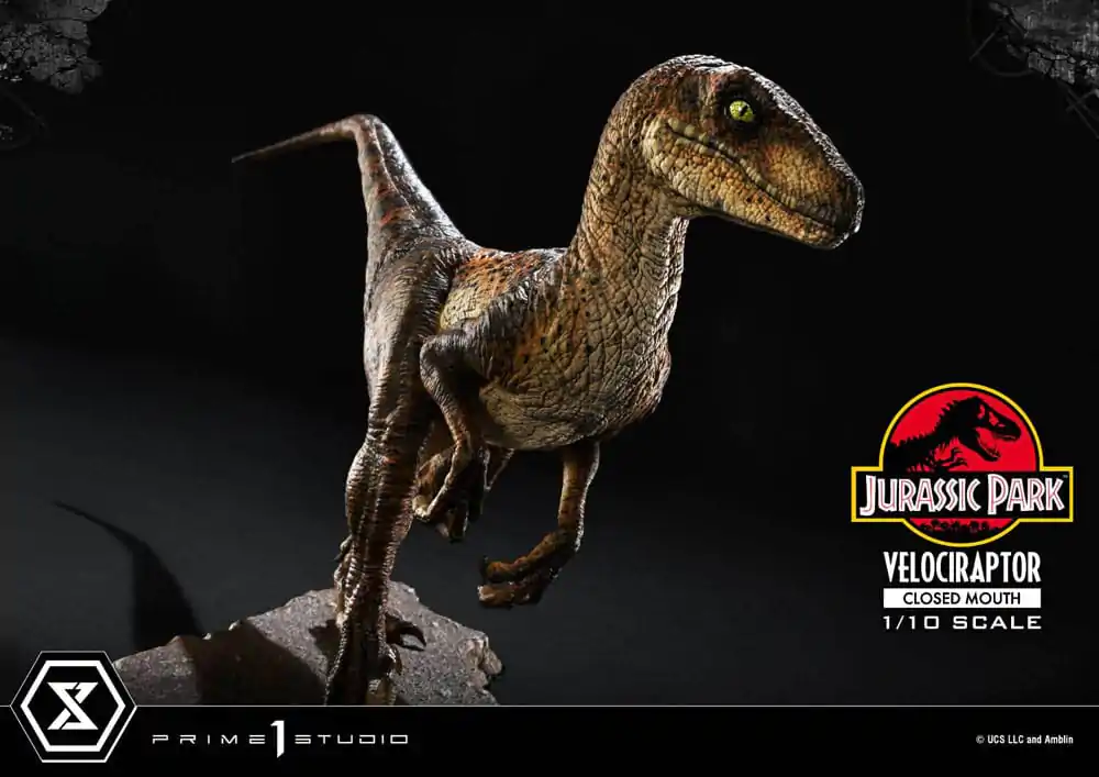 Jurassic Park Prime Collectibles kipić 1/10 Velociraptor zatvorenih usta 19 cm fotografija proizvoda