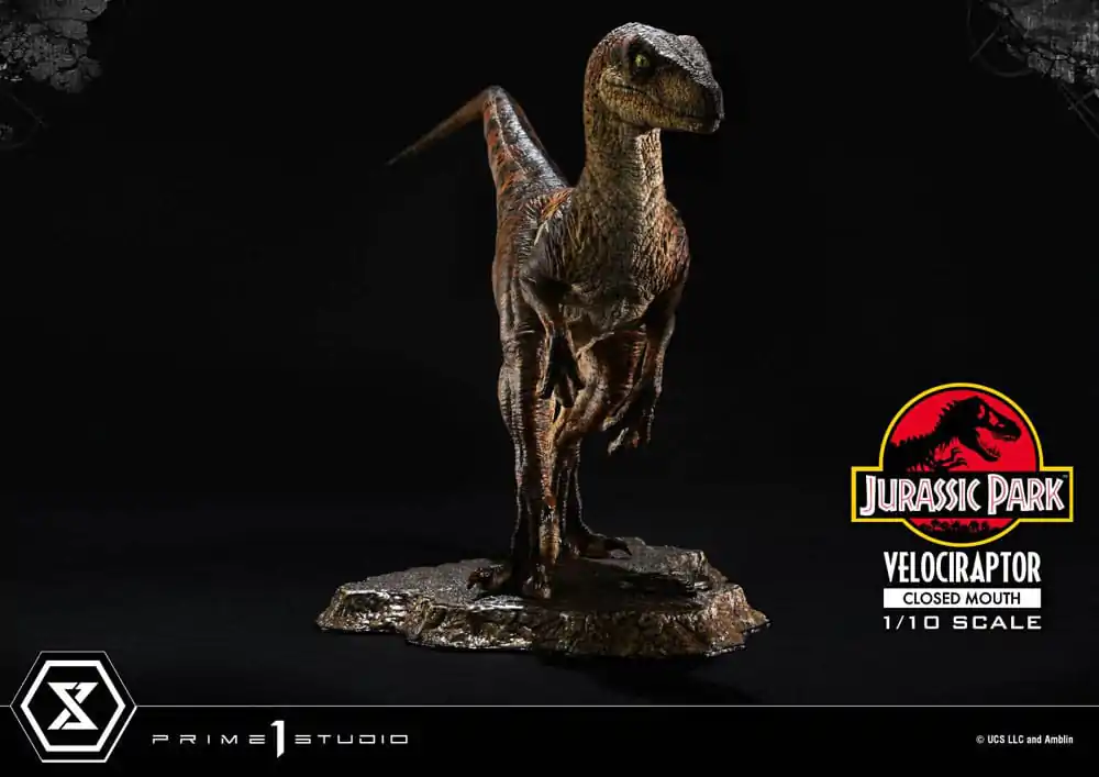 Jurassic Park Prime Collectibles kipić 1/10 Velociraptor zatvorenih usta 19 cm fotografija proizvoda