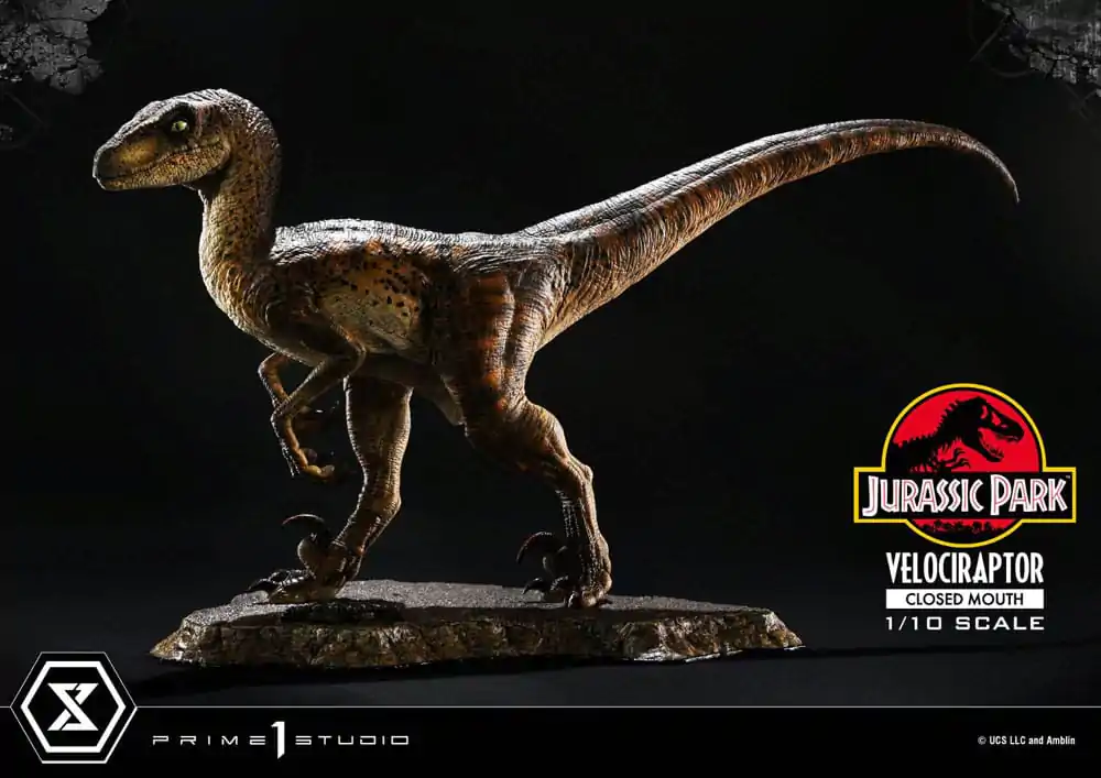 Jurassic Park Prime Collectibles kipić 1/10 Velociraptor zatvorenih usta 19 cm fotografija proizvoda