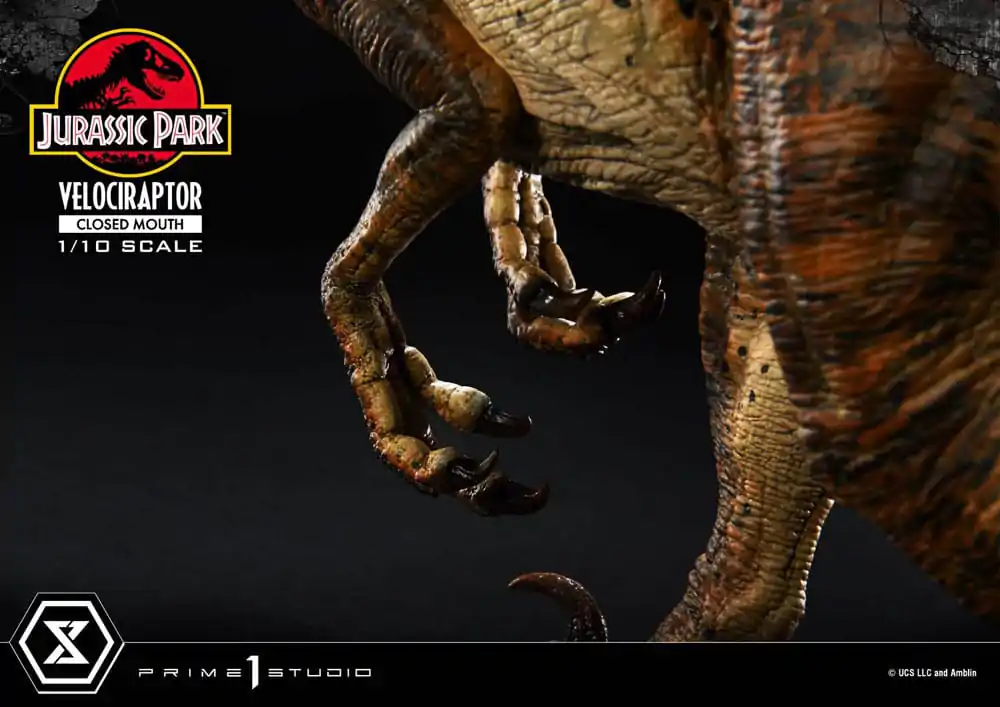 Jurassic Park Prime Collectibles kipić 1/10 Velociraptor zatvorenih usta 19 cm fotografija proizvoda