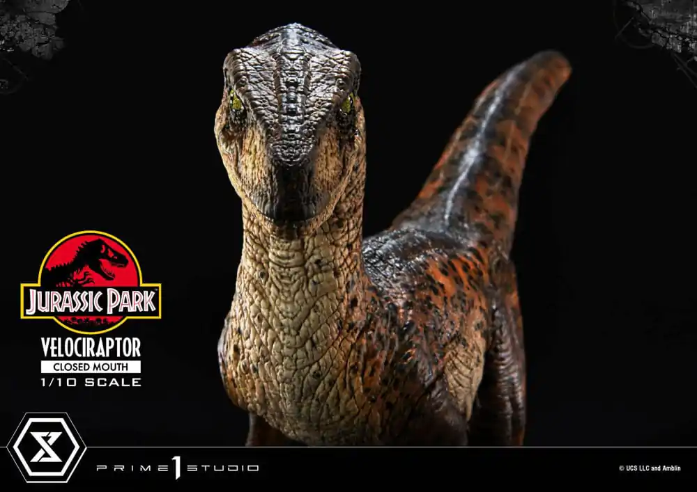 Jurassic Park Prime Collectibles kipić 1/10 Velociraptor zatvorenih usta 19 cm fotografija proizvoda