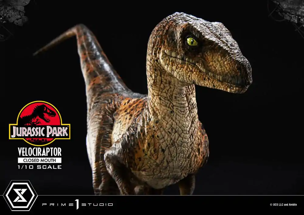 Jurassic Park Prime Collectibles kipić 1/10 Velociraptor zatvorenih usta 19 cm fotografija proizvoda