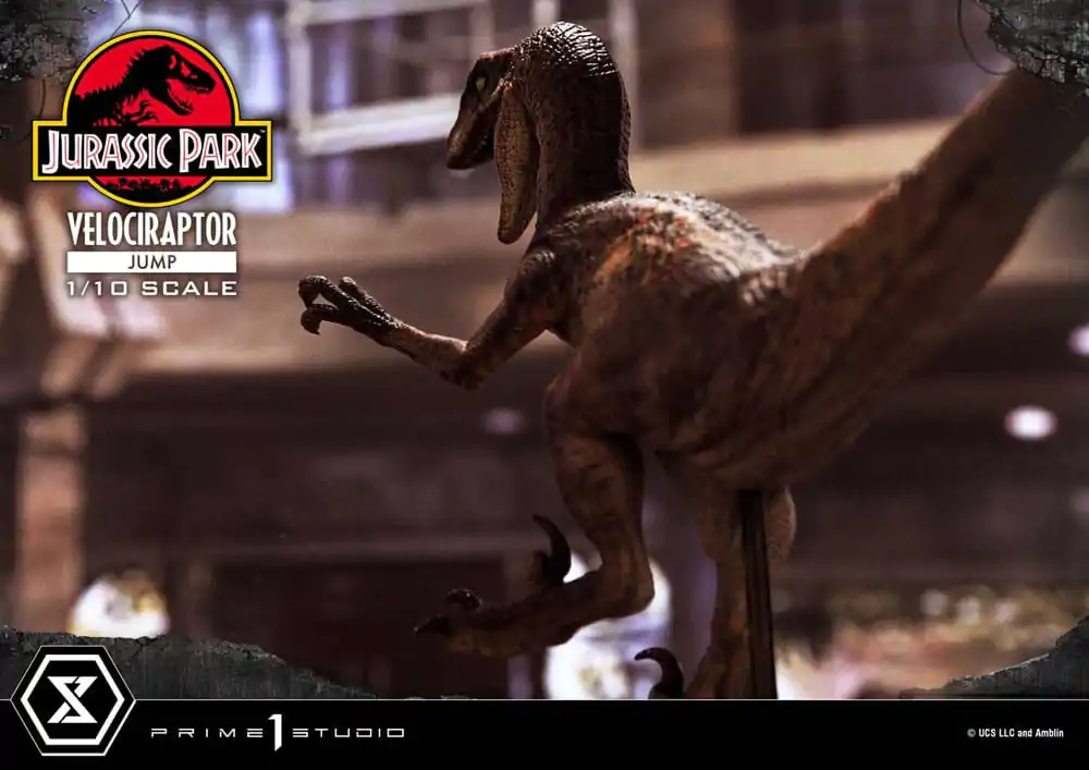 Jurassic Park Prime Collectibles Kip 1/10 Velociraptor Skok 21 cm fotografija proizvoda