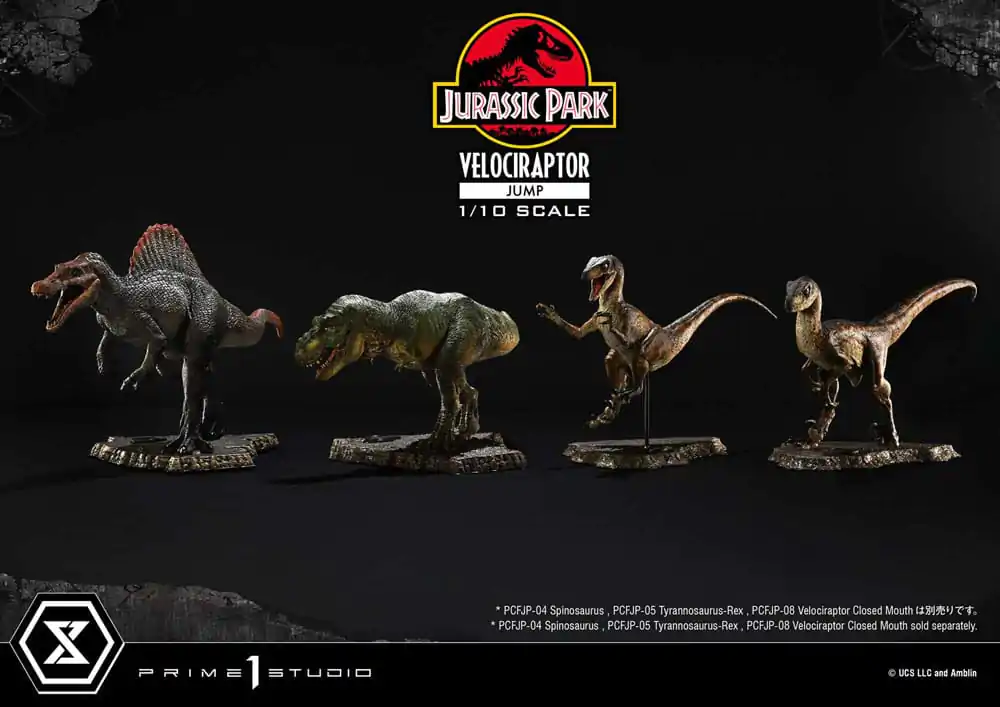 Jurassic Park Prime Collectibles Kip 1/10 Velociraptor Skok 21 cm fotografija proizvoda