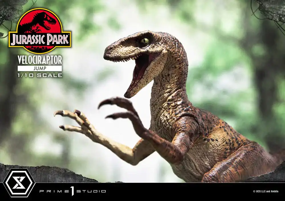 Jurassic Park Prime Collectibles Kip 1/10 Velociraptor Skok 21 cm fotografija proizvoda